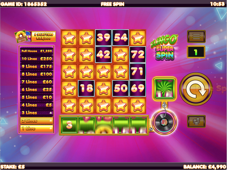 Play Slingo Super Spin Online at Midnite Casino - Midnite